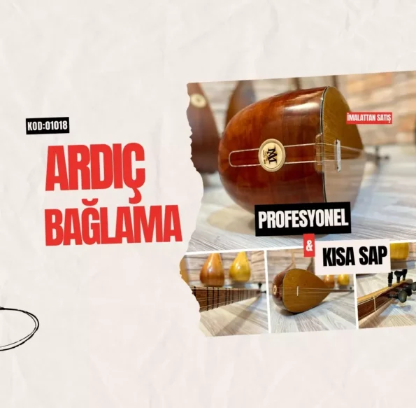 Profesyonel Ardıç Bağlama Kısa Sap