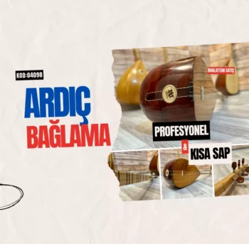 Profesyonel Ardıç Bağlama Kısa Sap