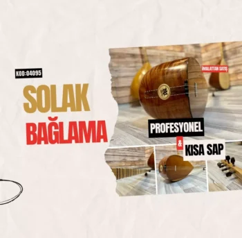 Solak Bağlama Profesyonel Maun Kısa Sap