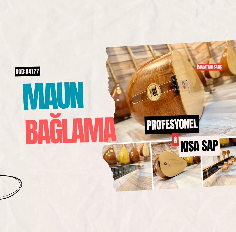 Profesyonel Maun Bağlama Kısa Sap Profesyonel Maun Bağlama Kısa Sap