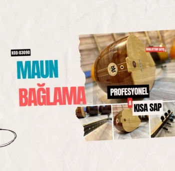 Profesyonel Bağlama Maun Kısa Sap
