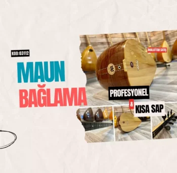 Profesyonel Bağlama Maun Kısa Sap