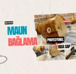 Profesyonel Bağlama Maun Kısa Sap