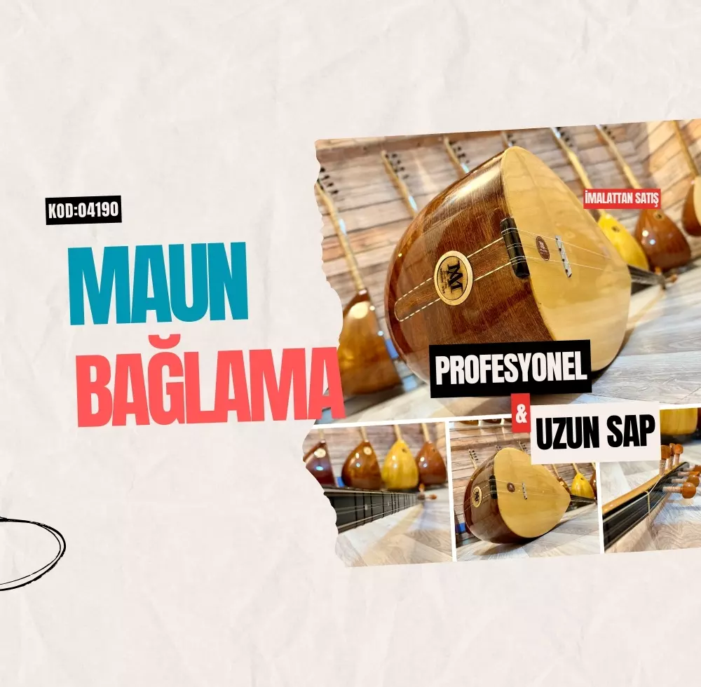Profesyonel Uzun Sap Maun Bağlama Profesyonel Uzun Sap Maun Bağlama