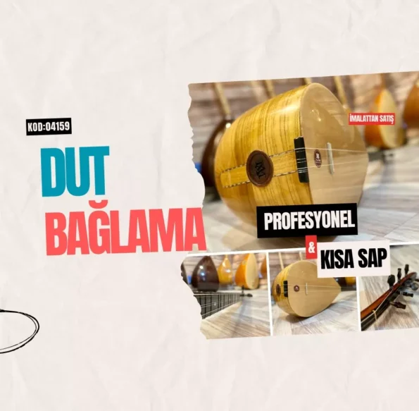 Kısa Sap Dut Bağlama Profesyonel