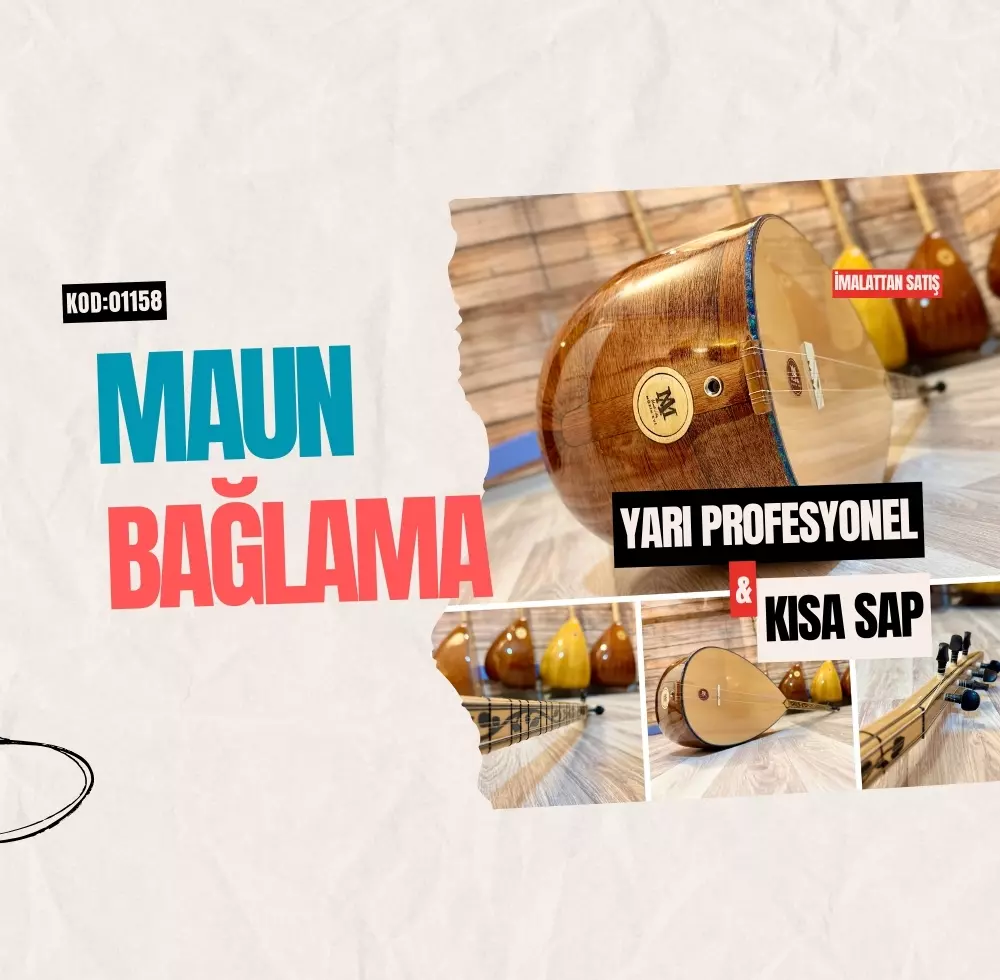 Maun Bağlama Kısa Sap Maun Bağlama Kısa Sap