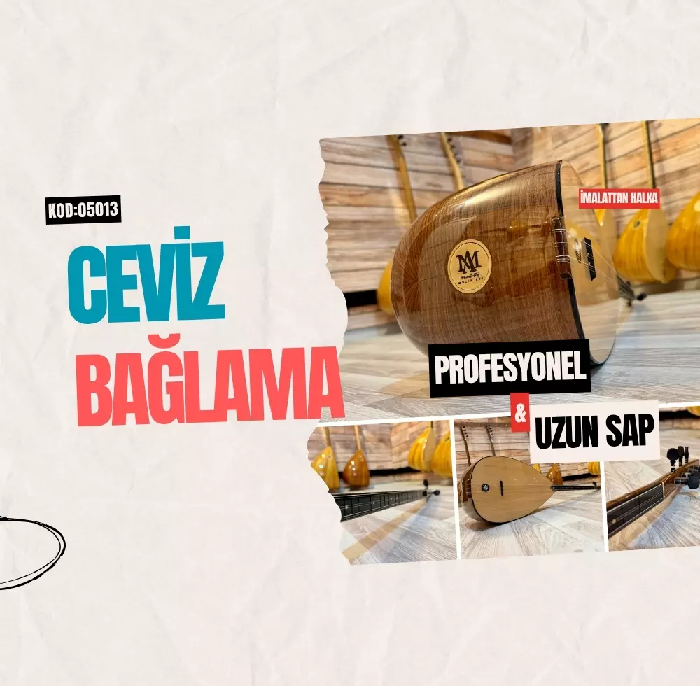 Uzun Sap Ceviz Bağlama Uzun Sap Ceviz Bağlama